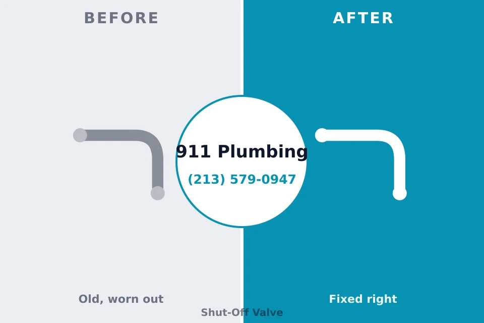 Before and after: plumbing company Spring Valley, WI